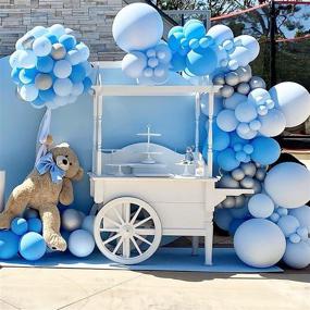 img 4 attached to Гирлянда из воздушных шаров Baby Blue Arch