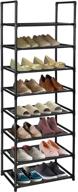 maximize storage with 8 tiers shoe rack - holds 16-20 pairs - sturdy shoe shelf логотип