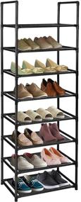 img 4 attached to Maximize Storage with 8 Tiers Shoe Rack - Holds 16-20 Pairs - Sturdy Shoe Shelf