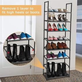 img 1 attached to Maximize Storage with 8 Tiers Shoe Rack - Holds 16-20 Pairs - Sturdy Shoe Shelf