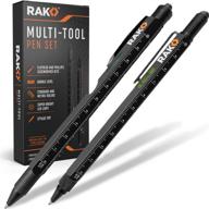 rak multi-tool 2-piece pen set - led light, touchscreen 🛠️ stylus, ruler, level, bottle opener, phillips screwdriver, flathead, and ballpoint pen логотип