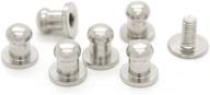 🔩 craftmemore 5mm silver ball head stud screw back nipple rivet studs button strap stopper leathercraft 20 pack tlbh logo
