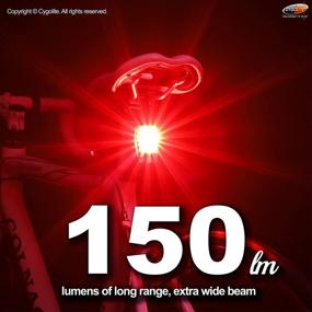 img 3 attached to Enhance safety on Busy Roads with Cygolite Hotshot Pro-150 Lumen Bike Tail Light: 6 Modes, Customizable Flash Speed, Compact & Water Resistant Design, USB Rechargeable & Secure Hard Mount