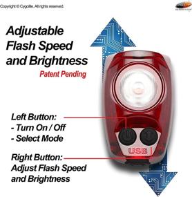 img 2 attached to Enhance safety on Busy Roads with Cygolite Hotshot Pro-150 Lumen Bike Tail Light: 6 Modes, Customizable Flash Speed, Compact & Water Resistant Design, USB Rechargeable & Secure Hard Mount