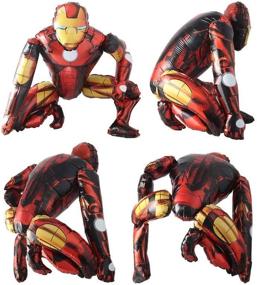 img 1 attached to 🎈 BCD-PRO Superhero Iron Man Airwalker Balloons: Exciting Medium-Sized Birthday Decorations for Kids and Toddlers