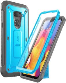 img 4 attached to 📱 LG G8 Case & LG G8 ThinQ Case (2019 Release) - SUPCASE Unicorn Beetle Pro Series with Full-Body Rugged Holster, Built-in Screen Protector (Blue)