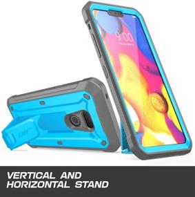 img 3 attached to 📱 LG G8 Case & LG G8 ThinQ Case (2019 Release) - SUPCASE Unicorn Beetle Pro Series with Full-Body Rugged Holster, Built-in Screen Protector (Blue)
