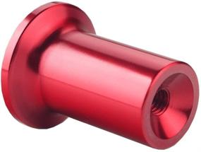 img 3 attached to 🔴 Red Aluminum JDM Dewhel Emergency Hand Brake Spin Turn Knob with Drift Lock Button for Subaru BRZ Toyota 86 GT86 Scion FRS