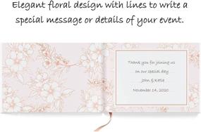 img 3 attached to 🌹 V-COSTA Wedding Guest Book with Polaroid Photo Guestbook, Rose Gold Pen Included – Perfect for Birthdays, Baby Showers – Rose Gold Foil Finish