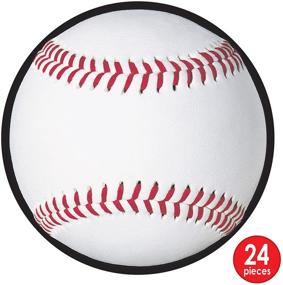 img 3 attached to Beistle 24 Pack Baseball Cutout 2 Inch