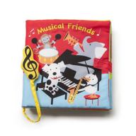 📚 познайте музыкальное волшебство с demdaco мягкой книжкой-игрушкой с играющими животными друзьями: яркие основные оттенки для обучения и развлечения детей. логотип