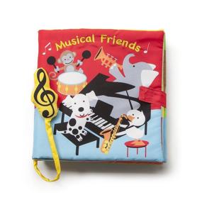 img 4 attached to 📚 Познайте музыкальное волшебство с DEMDACO Мягкой книжкой-игрушкой с играющими животными друзьями: яркие основные оттенки для обучения и развлечения детей.