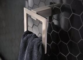 img 2 attached to Moen BP3786CH Kyvos Collection Chrome Hand Towel Ring: Sleek and Modern Bathroom Accessory