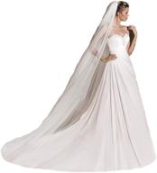 💍 exquisite plus size cathedral wedding bridal veil – top-sexy 1t 3mx3m soft tulle cathedral veils logo