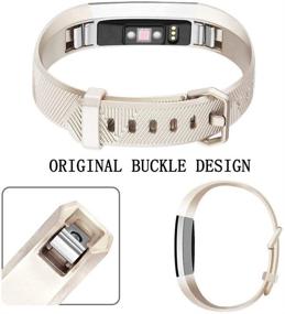 img 1 attached to 🏋️ Tobfit 2 Pack Спортивные браслеты: Совместимы с Fitbit Alta & Alta HR - Мягкие TPU браслеты для женщин и мужчин