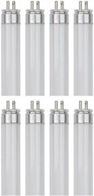 img 4 attached to 🔌 Sterl Lighting – 8W T5 G5 Mini 2 Pin Base Under Cabinet Straight Tube Light Cool White 400Lm 11.33 Inch 120/220V Fluorescent Bulbs Replacement Long Life F8T5/CW White 4100K – 8 Pack