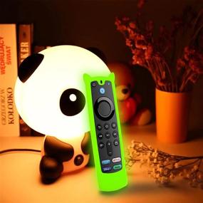 img 3 attached to 📺 TV Stick Remote Cover - Glow in The Dark, Lime Green - Compatible with Stick 4K/3rd Gen 2021/Stick Lite 2020 - Rubber Case with Lanyard