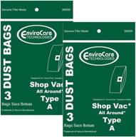 🧹 envirocare заменяемые пылесборники для пылесосов shop vac all around type a объемом 1.5 галлона - 6 штук. логотип