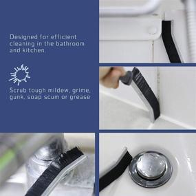 img 3 attached to 🧼 FAYINA Grout Brush Cleaner: Deep Scrubber for Tile Joints - Stiff Bristles for Bathrooms, Kitchens - Multi-Surface Cleaning Tool