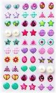 earrings toddlers sticker various color 3 logo