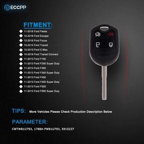 img 3 attached to ECCPP Button Replacement Keyless CWTWB1U793