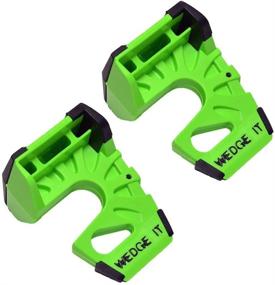 img 1 attached to 🚪 Wedge-It: The Ultimate Lime Green Door Stop - Two Pack