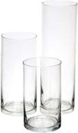 🏰 royal imports glass cylinder vases set: stunning decorative centerpieces for home or wedding logo