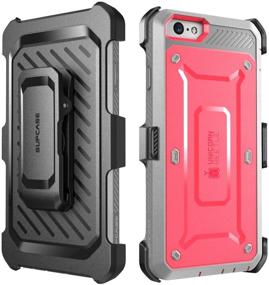 img 2 attached to 🦄 SUPCASE [Unicorn Beetle Pro] iPhone 6S Case with Built-In Screen Protector - Rugged Holster Cover for Apple IPhone 6 Case / 6S 4.7 Inch display (Pink/Gray)