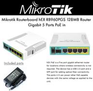 🔌 mikrotik hex poe rb960pgs 5-портовая gigabit ethernet маршрутизаторная плата логотип