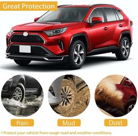 img 3 attached to 🚗 A-Premium Брызговики-планки-защитники грязи для Toyota RAV4 2019-2022 внедорожник (Предние и задние 4 шт) - Исключая модификации Adventure и TRD Off-Road.