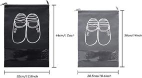 img 3 attached to Storage Dust Proof Drawstring Organizers Size（Black Travel Accessories