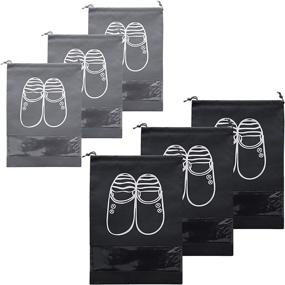 img 4 attached to Storage Dust Proof Drawstring Organizers Size（Black Travel Accessories