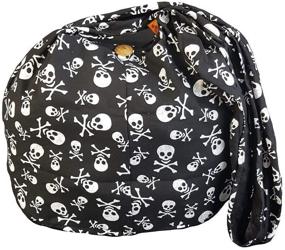 img 1 attached to 👜 Cotton Crossbody Messenger Handbag & Wallet Set for Women – Skull Hippie Design
