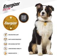 🔋 energizer digital pet qr recovery id tag - spot led, ip65 water and dust resistant for half mile visibility logo