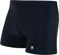 tyr sport square short black logo