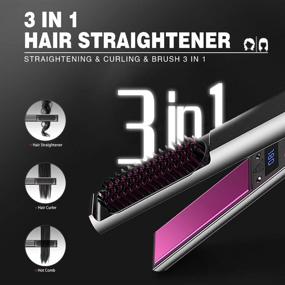 img 3 attached to Straightener Anti Static Instant Heating Adjustable