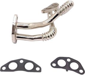 img 3 attached to Oil Cooler Line Lower Pipe Set w/ Gaskets for Toyota Venza Highlander Sienna Lexus RX350 RX450h 3.5L (2007-2016) - Part Numbers: 15767-31020, 15785-31010, 11496-31010