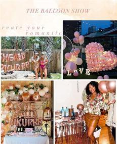 img 3 attached to Bachelorette Party Decorations Kit: Rose Gold Bridal Shower Supplies with SHE SAID OKURRR Foil Balloon – 78PCS Night Out Hen Party Decor, Wedding Supplies and Latex Confetti Balloons