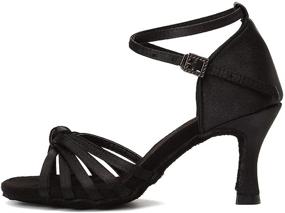 img 4 attached to Roymall Womens Black Satin 217 7