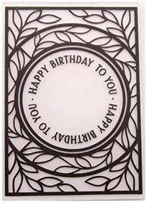 img 1 attached to WooYangFun Birthday Background Embossing Scrapbooking