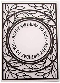 img 3 attached to WooYangFun Birthday Background Embossing Scrapbooking