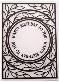 img 4 attached to WooYangFun Birthday Background Embossing Scrapbooking