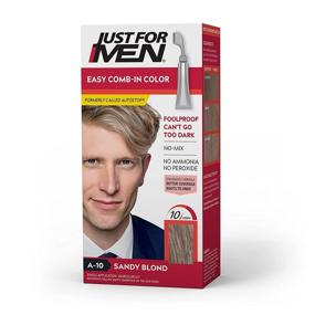 img 4 attached to 👨 Convenient Just For Men Easy Comb-In Color - Sandy Blond A-10: Simple Application, Comb Applicator Included!