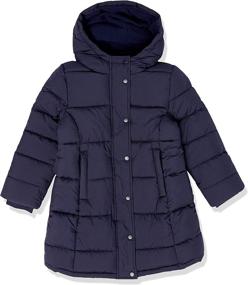 img 2 attached to High-Quality Girls' Long Heavy-Weight Hooded Puffer Jacket by Amazon Essentials