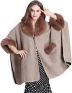 folobe women's black cloak poncho: stylish and versatile women's clothing logo