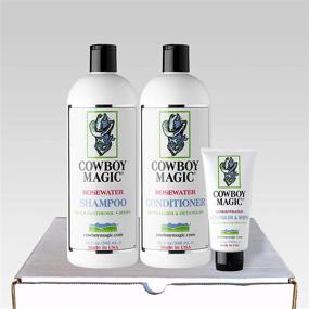 img 4 attached to Cowboy Magic Shampoo + Conditioner: Detangler and Shine in Convenient 32oz Bottles with Bonus 4oz Size