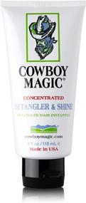 img 3 attached to Cowboy Magic Shampoo + Conditioner: Detangler and Shine in Convenient 32oz Bottles with Bonus 4oz Size