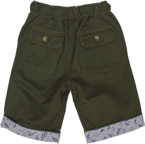 img 3 attached to 🩳 Bienzoe Cotton Twill Elastic Shorts: Comfortable and Stylish Boys' Clothing