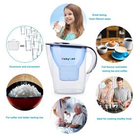 img 2 attached to Hskyhan Alkaline Water Filter Pitcher Kitchen & Dining for Water Coolers & Filters