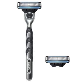 img 3 attached to Gillette Mach3 Men's Razors - 1 Razor with 2 Blade Refills